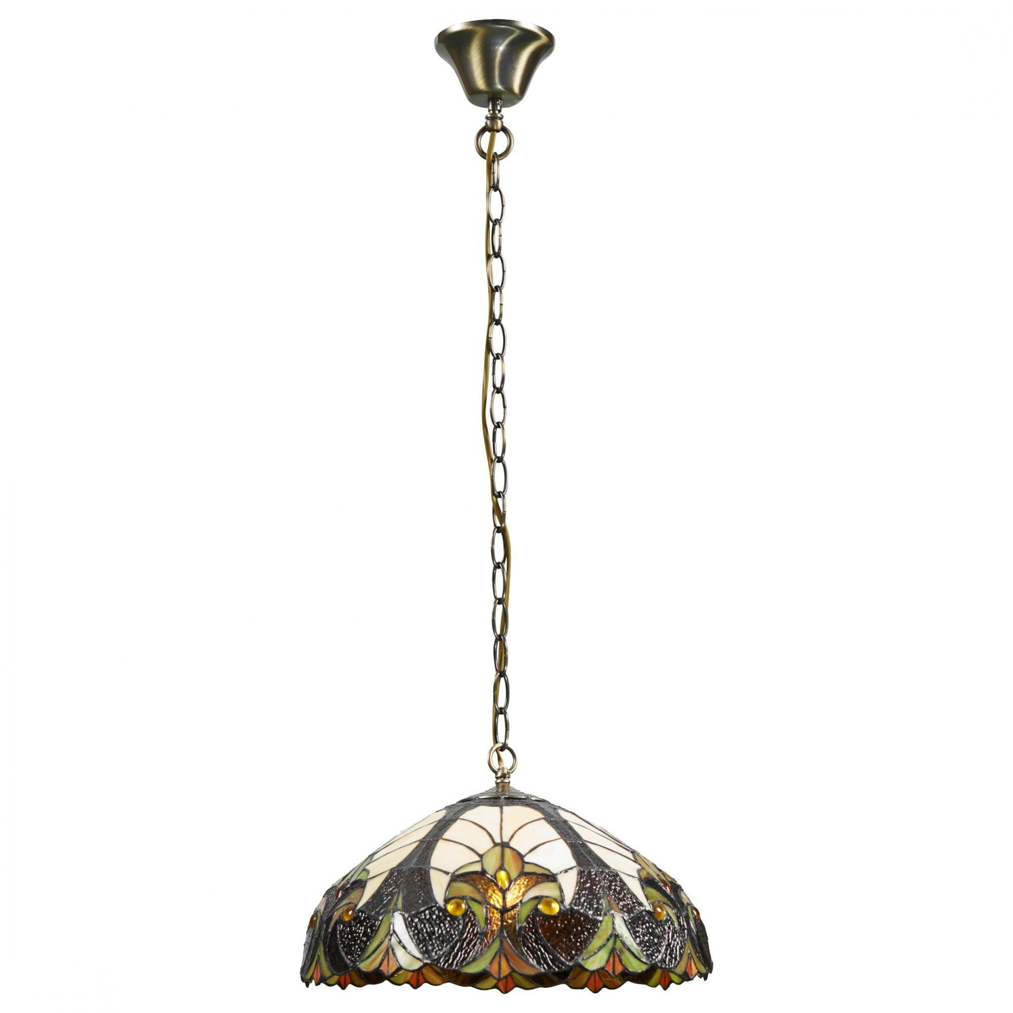 815-806-02 VELANTE Стиль Tiffany светильник подвесной, E27, 2x60W