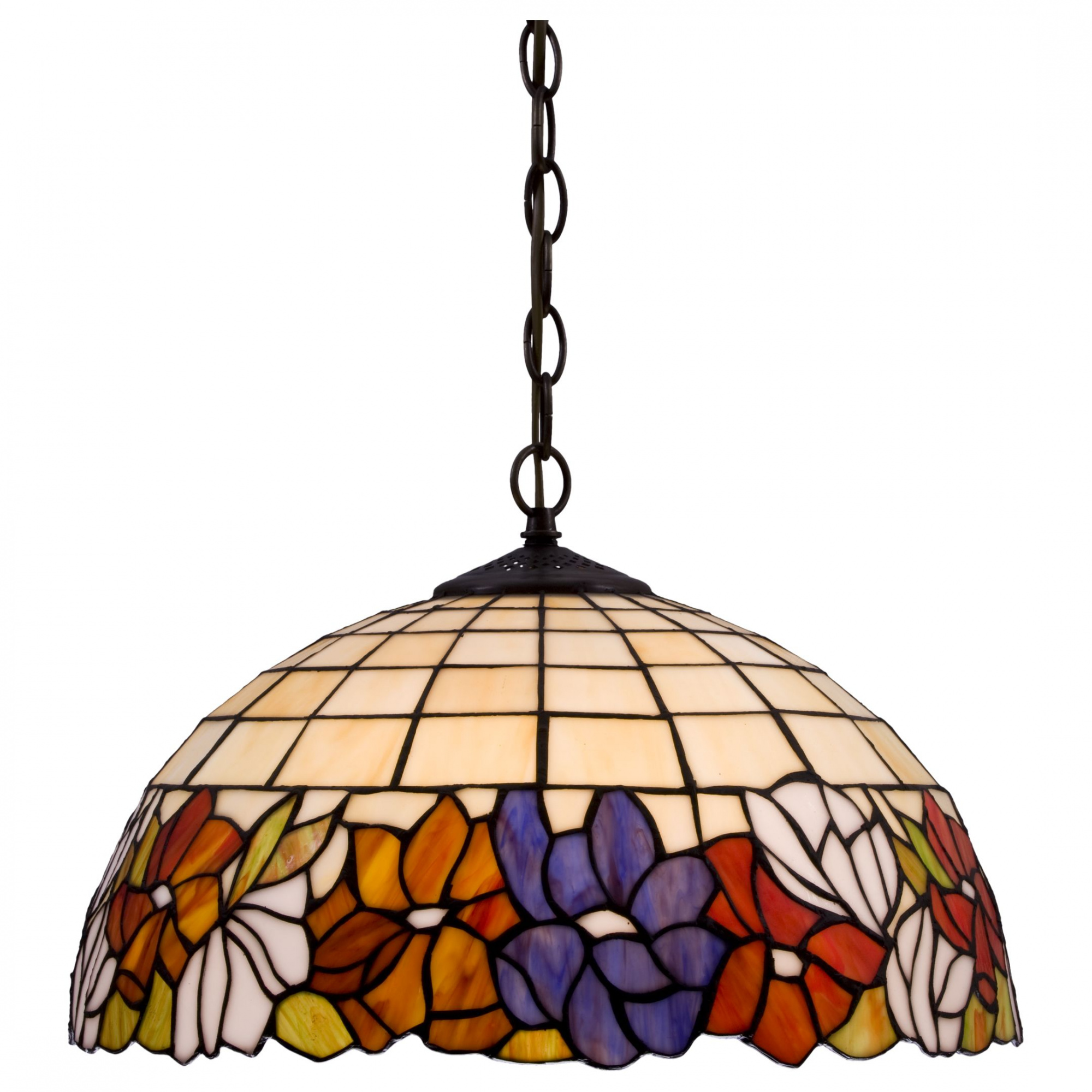 813-806-02 VELANTE Стиль Tiffany светильник подвесной, E27, 2x60W