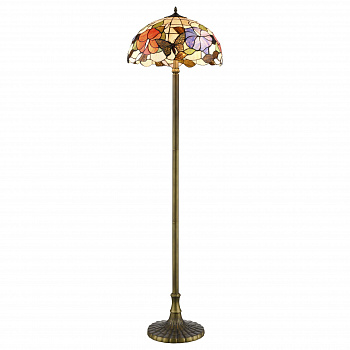 816-805-03 VELANTE Стиль Tiffany светильник напольный, E27, 3x60W