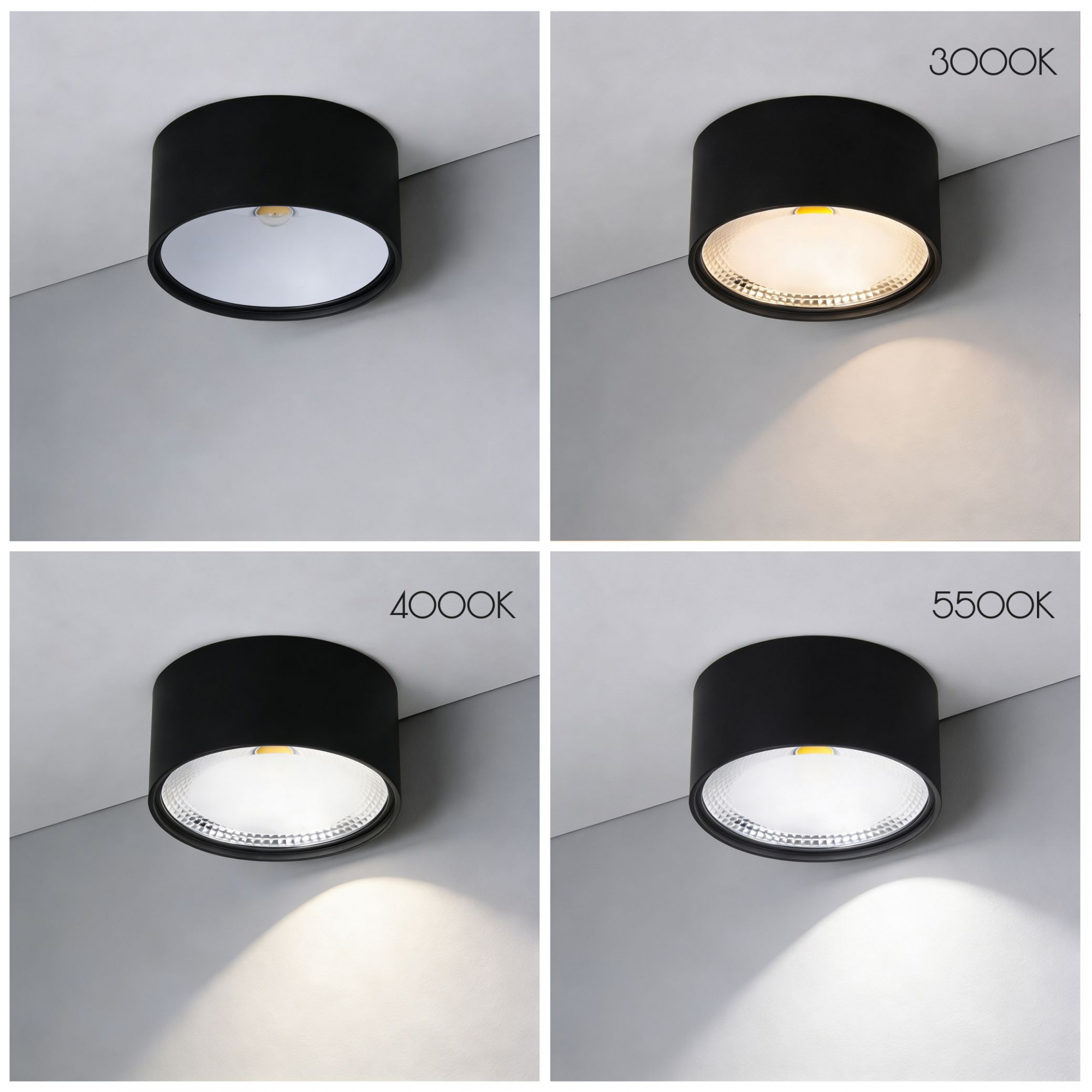 WTA.O02.607.V0.12 WERTMARK TECHNICAL ALTAIR светильник точечный накладной, LED, 12W, 3000/4000/5500K