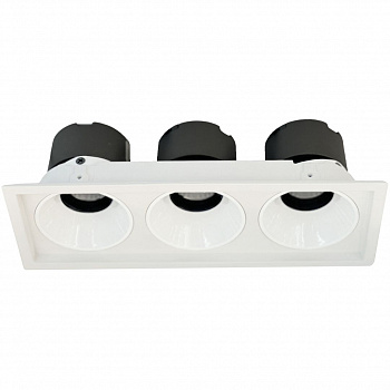 WTD.O21.000.30.30 WERTMARK TECHNICAL DORSUM светильник точечный встраиваемый, LED, 3x10W, 3000K