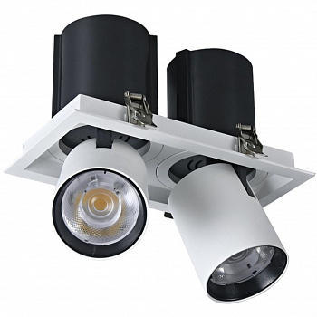 WTD.O31.067.30.20 WERTMARK TECHNICAL DORSUM светильник точечный встраиваемый, LED, 2x10W, 3000K
