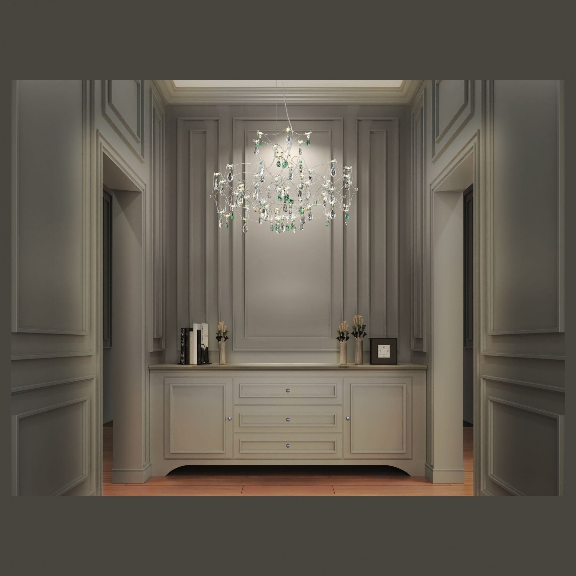 WE337.08.106 WERTMARK FEMERALDA светильник подвесной, LED, 80x1W, 3000K